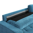 Levede Fabric Sofa Armchair 3 Seater Couch Blue 191cm Wide-2018816942655279109
