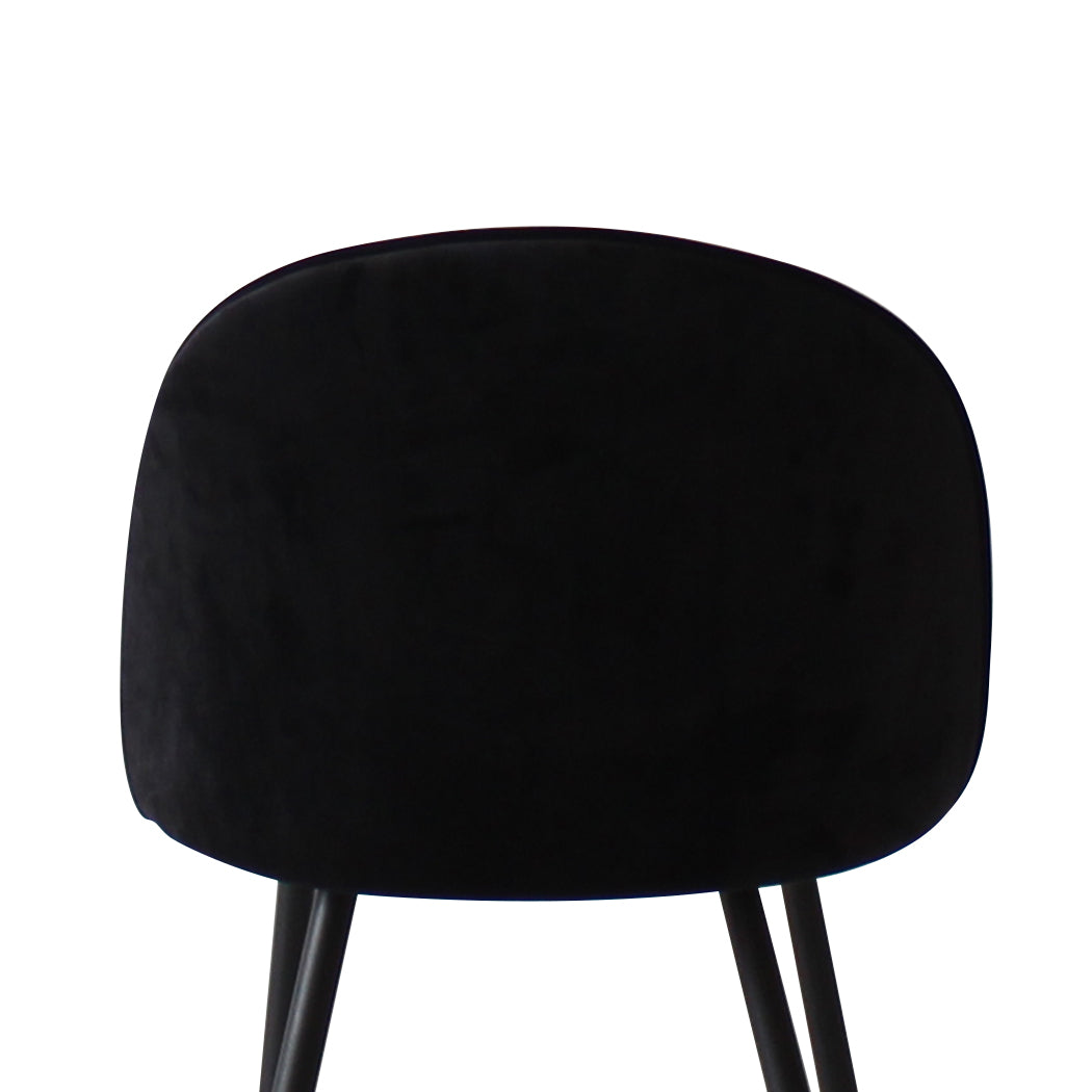 Levede 6x Dining Chairs Kitchen Cafe Black-2006732720369176581