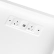 Levede Bedside Table USB Charger Outlet RGB White-2006732842117238789