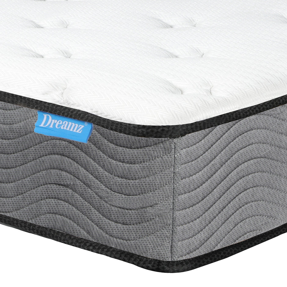 Dreamz Spring Mattress Pocket Bed Top King Single-2018816792507584517