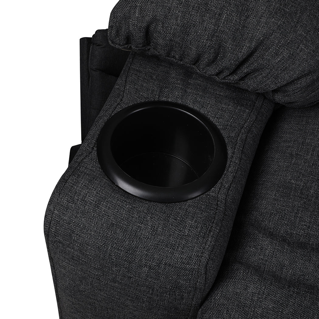 Levede Recliner Chair Electric Lift Black-2006733116848345093