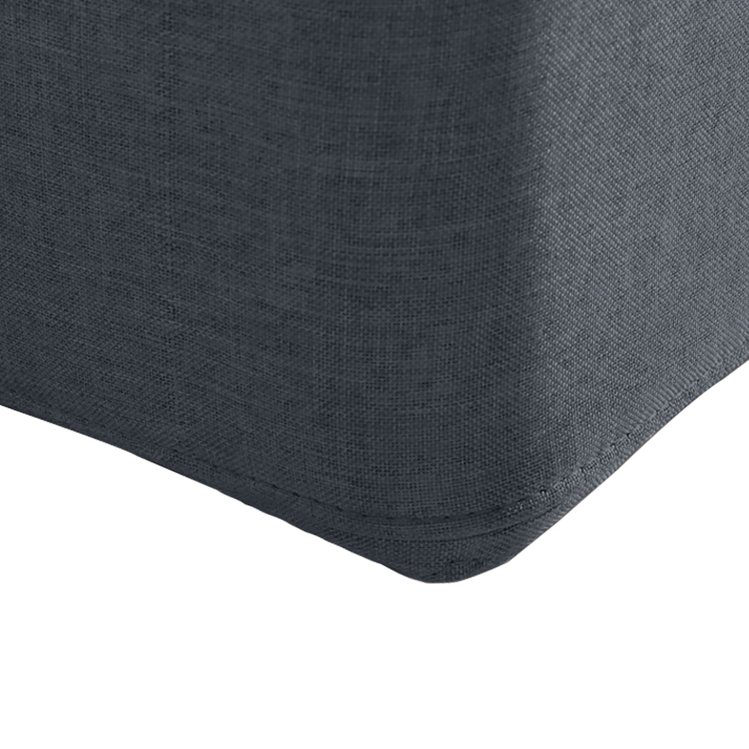 Levede Fabric Bed Frame Queen Tufted Dark Grey-2006733222884544517