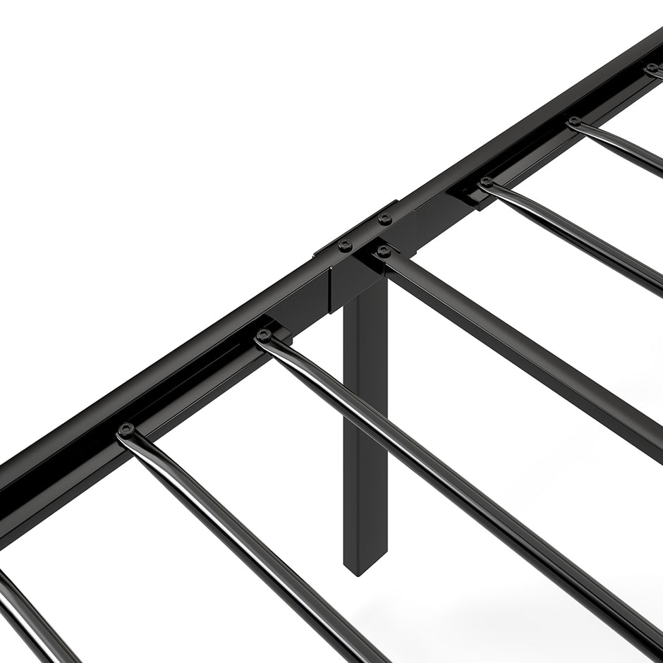 Levede Single Bed Frame Leather Headboard RGB 2 Drawers-2006732795887620101