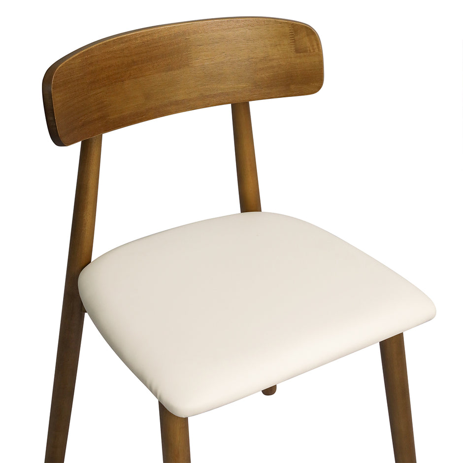 Levede 2x Dining Chairs Kitchen Chair Walnut-2006733277817344005
