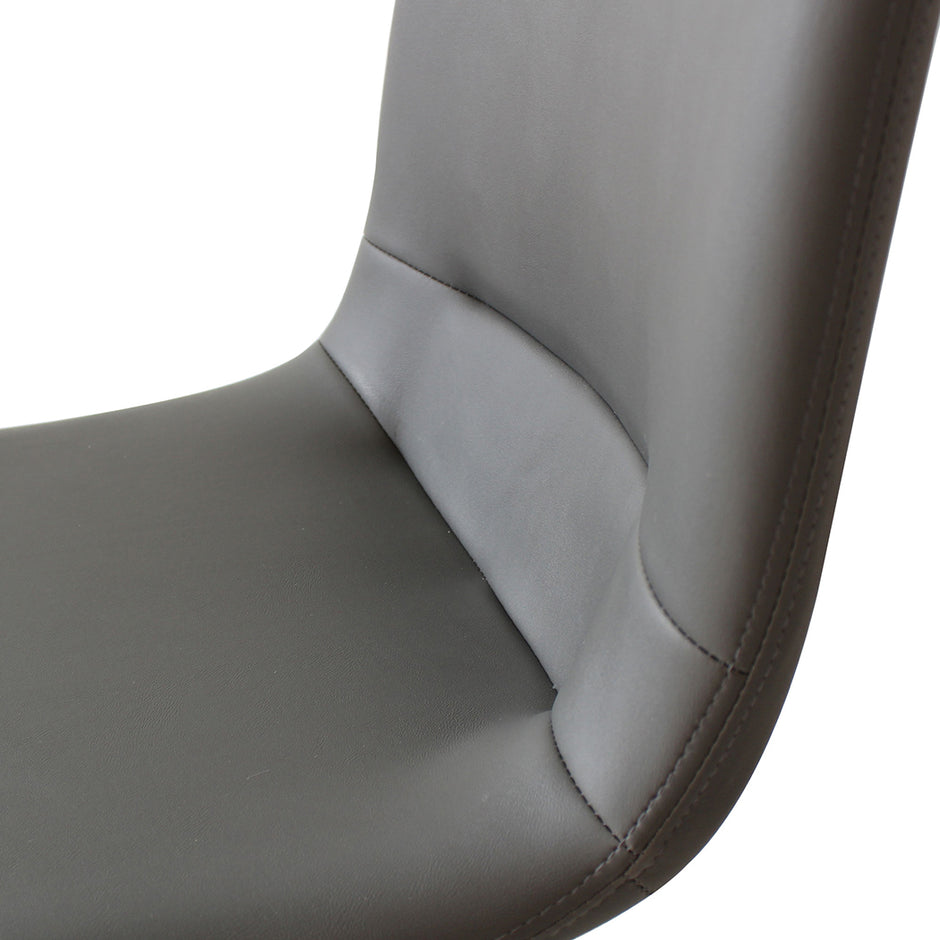 Levede Stackable Dining Chairs Kitchen Grey-2006733271748186117