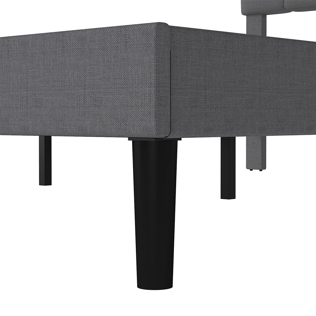 Levede Bed Frame Upholstered Platform Mattress Base Queen-2011971105635569669