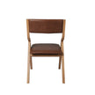 Levede 2x Dining Chairs Foldable PU Brown-2018816903035883525