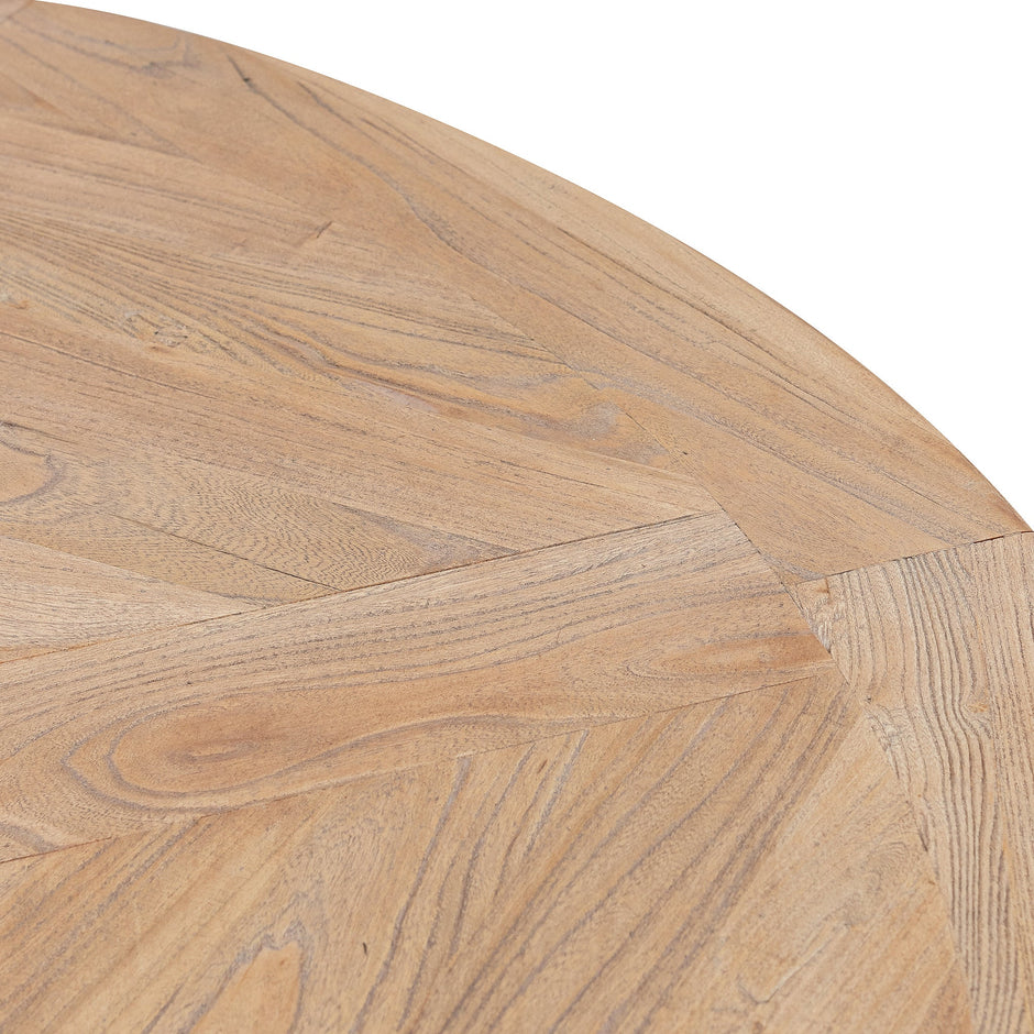CDT6067 1.4m Natural Round Dining Table - Black Base