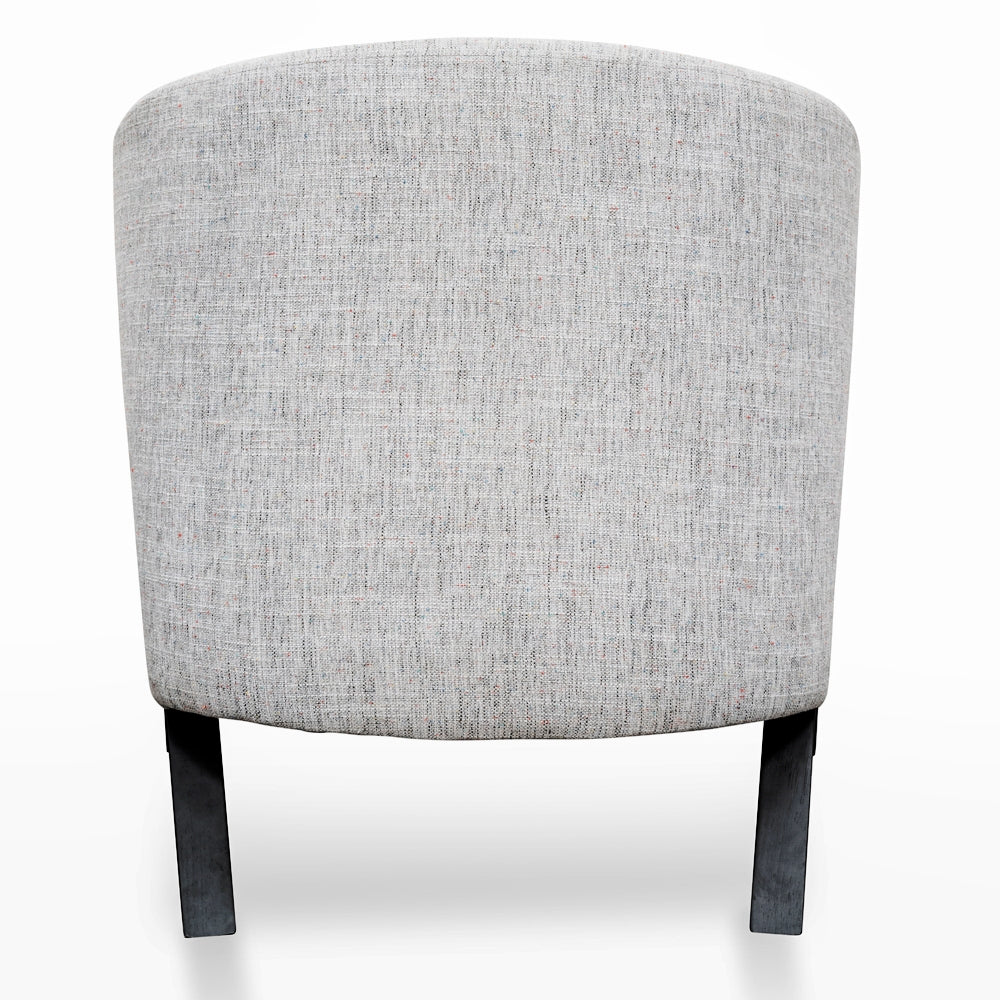 CLC2300-IG Armchair - Light Spec Grey - Black Oak