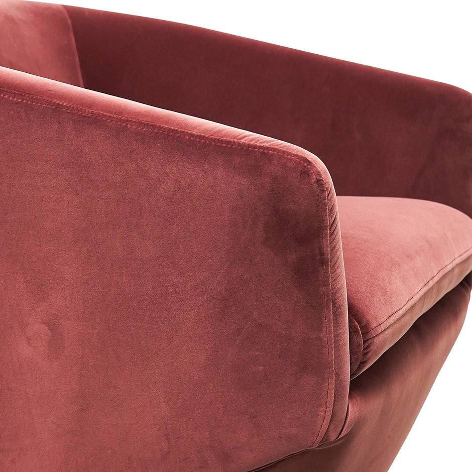 CLC2739-KSO Swivel Lounge Chair - Blood Orange