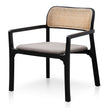 CLC6039-SD Fabric Armchair - Caramel Grey with Black Legs