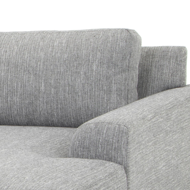 CLC2870-FA 3 Seater Right Chaise Sofa - Graphite Grey with Black Legs - Last one