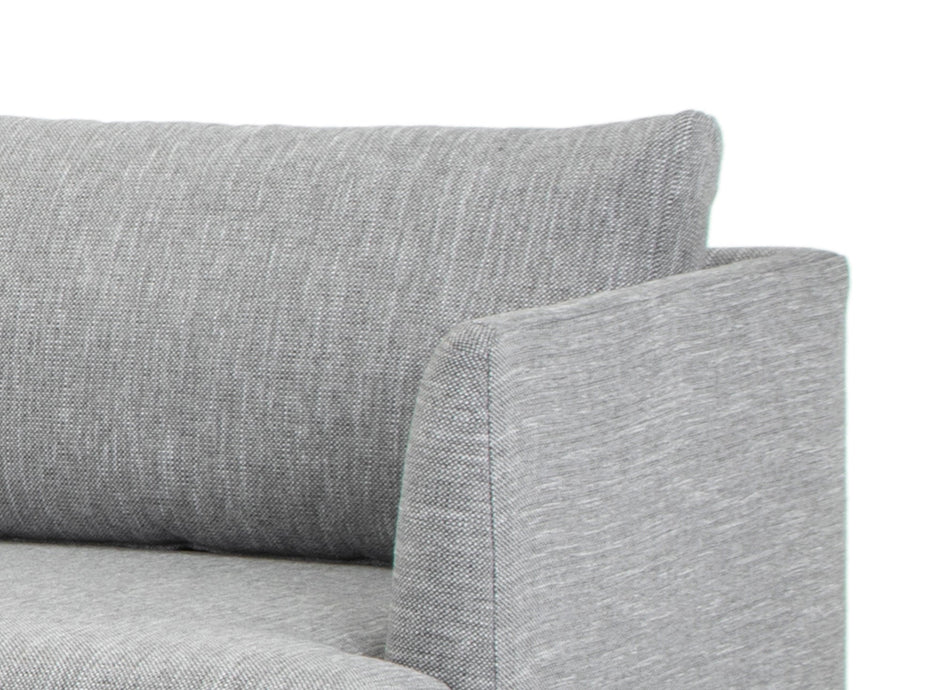 CLC2863-FA Seater With Left Chaise Sofa - Graphite Grey with Natural Legs - Last one
