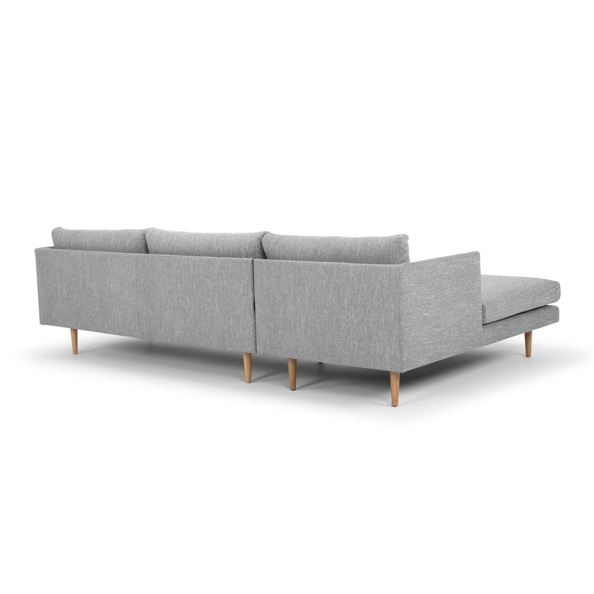 CLC2863-FA Seater With Left Chaise Sofa - Graphite Grey with Natural Legs - Last one