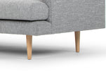 CLC2863-FA Seater With Left Chaise Sofa - Graphite Grey with Natural Legs - Last one