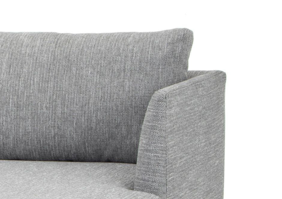 CLC2864-FA 3 Seater With Right Chaise Sofa - Graphite Grey with Natural Legs