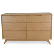 CDT1057-VN 6 Drawer Wide Chest - Natural