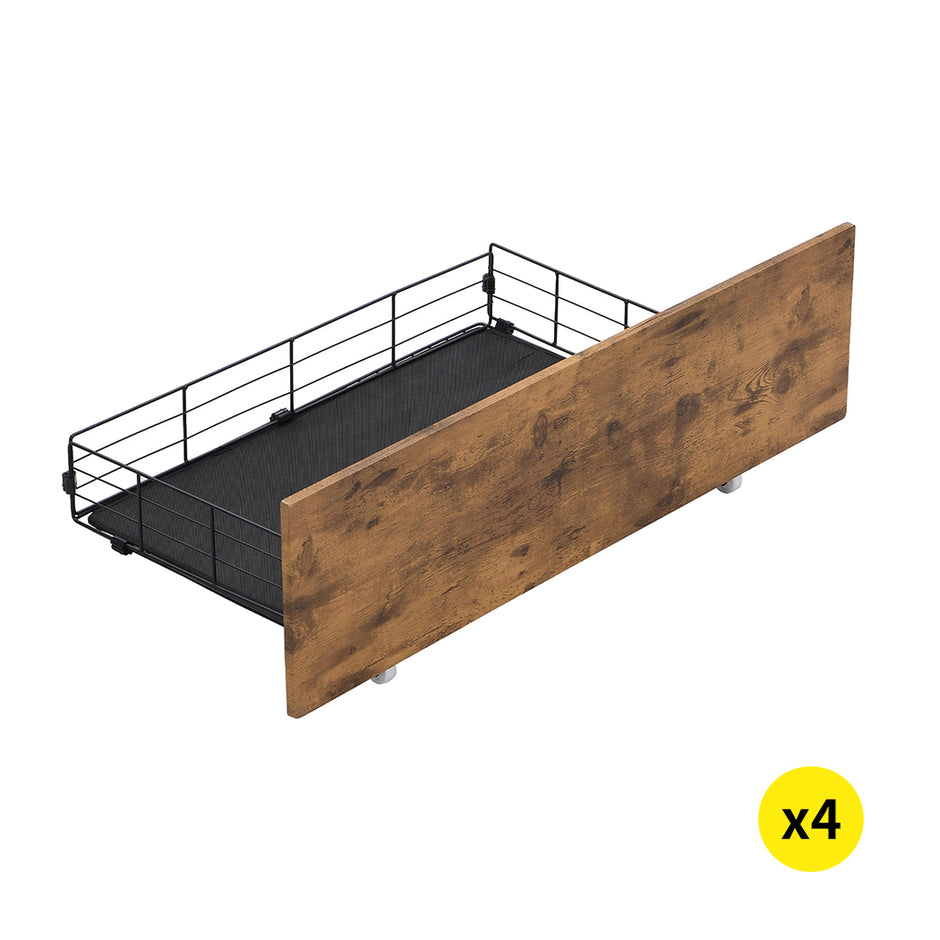 Levede 4 Queen Bed Frame Storage Drawers-2018816884425756672
